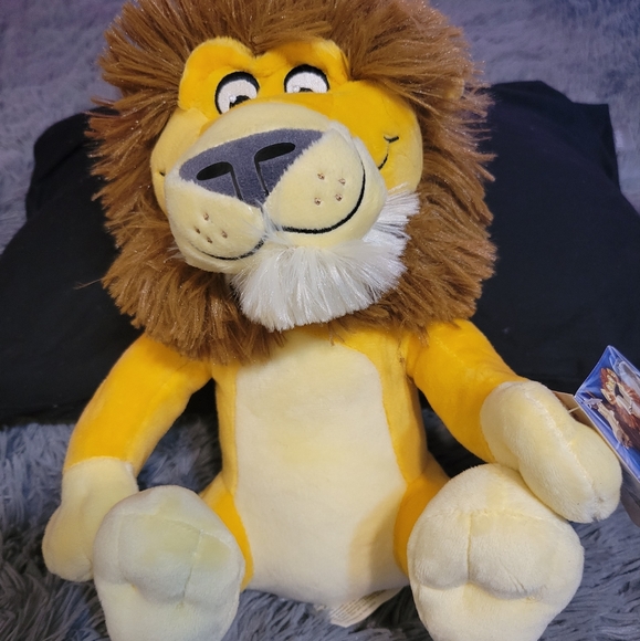 Gold & Brown 10 inch plush seated Lion from Carnivores Book by Dan Santat - Picture 4 of 10